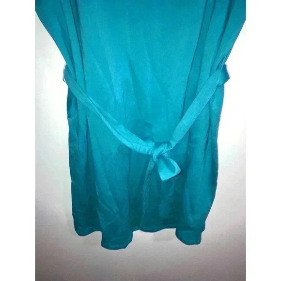 TORRID Off-Shoulder Teal French Terry T-Shirt Dress FLAWED - Picture 6 of 10